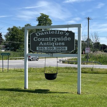 Danielle's Countryside Antiques - Sign near the road - Antiques Near Me - Corfu, New York