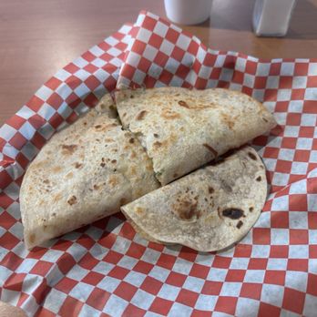 The Quesadillas - Chicken Bacon green chili Quesadilla with a side bean taco. - Mexican Near Me - Tucson, Arizona The Quesadillas - Chicken Bacon green chili Quesadilla with a side bean taco. - Mexican Near Me - Tucson, Arizona