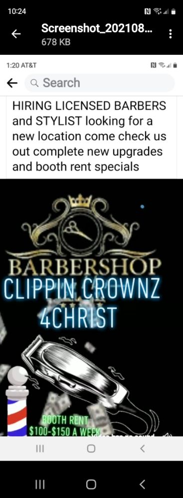 Clippin Crownz 4Christ Barbershop Logo