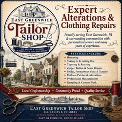 East Greenwich Tailor Shop - Promo Flyer