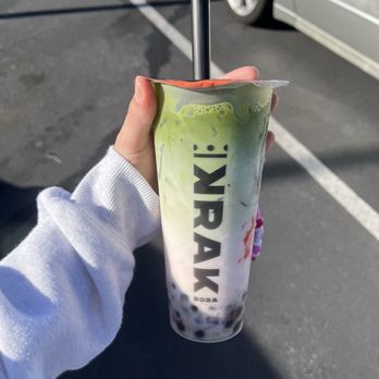 Krak Boba - Strawberry matcha - Bubble Tea Near Me - Rialto, California Krak Boba - Strawberry matcha - Bubble Tea Near Me - Rialto, California