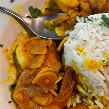 Bela Lisboa - Port Orange - Spicy Shrimp with rice entree - Mediterranean Near Me - Port Orange, Florida Bela Lisboa - Port Orange - Spicy Shrimp with rice entree - Mediterranean Near Me - Port Orange, Florida