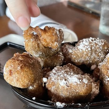Civil Libation - Doughnut bites made from summer squash... - New American Near Me - Virginia Beach, Virginia Civil Libation - Doughnut bites made from summer squash... - New American Near Me - Virginia Beach, Virginia
