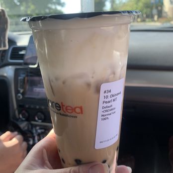 Sharetea - Okinawa Pearl Milk Tea w/ Creama - Coffee & Tea Near Me - Concord, California