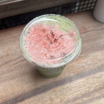 MoonGoat Coffee Roasters - Strawberry brûlée matcha - Coffee Roasteries Near Me - Costa Mesa, California MoonGoat Coffee Roasters - Strawberry brûlée matcha - Coffee Roasteries Near Me - Costa Mesa, California