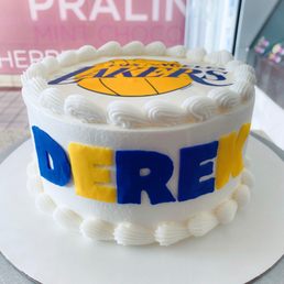 Custom Los Angeles cake. Had the Dodgers and LA Rams logo on the other side Custom Los Angeles cake. Had the Dodgers and LA Rams logo on the other side