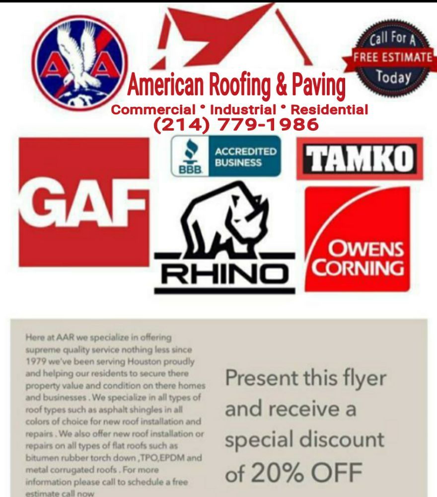 Slide of American Roofing and Paving