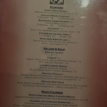 Sutter Street Steakhouse - menu - Steakhouses Near Me - Folsom, California