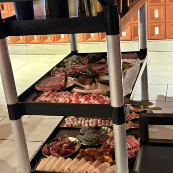 HAN Korean BBQ & Hot Pot - Meat selections brought by the waitress - Korean Near Me - Indianapolis, Indiana