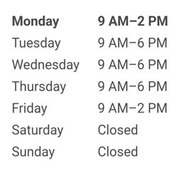 Body Bliss Therapeutic Massage - Schedule as of November 18, 2024