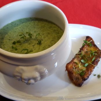 Café Tatort Taraxacum - Spinatsüppchen mit Zander - Cafes Near Me - Leer, NI Café Tatort Taraxacum - Spinatsüppchen mit Zander - Cafes Near Me - Leer, NI