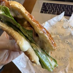 Asian style chicken sandwich