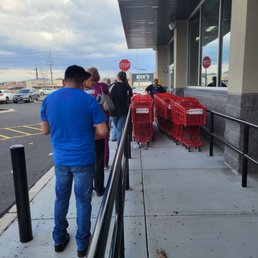 Waiting to get in
