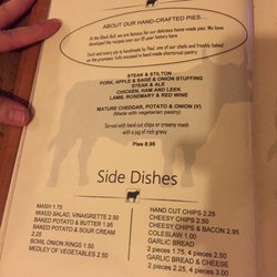 The Black Bull - Menu