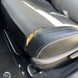 Toyota Corolla seat ripped Toyota Corolla seat ripped