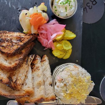Row 34 - Whitefish salad with picked veggies and red onions and dill pickles! - Seafood Near Me - Portsmouth, New Hampshire Row 34 - Whitefish salad with picked veggies and red onions and dill pickles! - Seafood Near Me - Portsmouth, New Hampshire