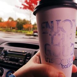 Insomnia Coffee - Yummy real caramel latte ( decaf sadly).