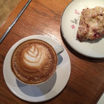 Lux Central - Nonfat Latte with Vegan Berry Scone - Coffee & Tea Near Me - Phoenix, Arizona