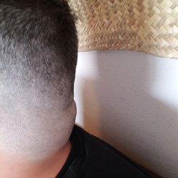 Hot Springs Barber Shop - Ridiculous gradient blend down.