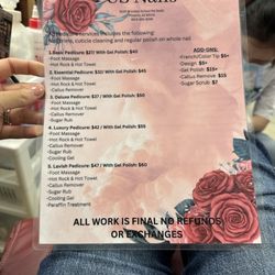 US Nails - Prices as of 11/9/2024