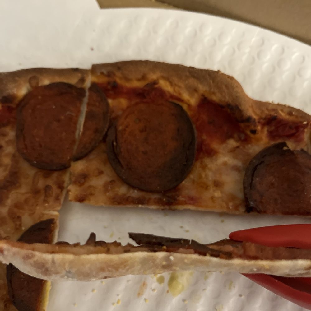 Fresh Brothers - Burbank - A ridiculously thin crust pizza...not the Vegan Pepperoni-X-Large with extra sauce that I ordered. - Pizza Near Me - Burbank, California Fresh Brothers - Burbank - A ridiculously thin crust pizza...not the Vegan Pepperoni-X-Large with extra sauce that I ordered. - Pizza Near Me - Burbank, California
