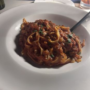 MiraMare Ristorante - Fettuccine alla Bolognese - Italian Near Me - Naples, Florida MiraMare Ristorante - Fettuccine alla Bolognese - Italian Near Me - Naples, Florida