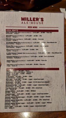 Menu photo 4 Miller's Ale House Norridge, IL Menu photo 4 Miller's Ale House Norridge, IL