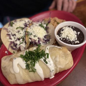 Cactus Blue - Shrimp burrito and fish tacos!! So good!! - Mexican Near Me - Emmaus, Pennsylvania