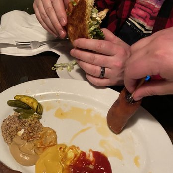 Interurban - Corn dog and chicken sandwich. - Bars Near Me - Portland, Oregon Interurban - Corn dog and chicken sandwich. - Bars Near Me - Portland, Oregon