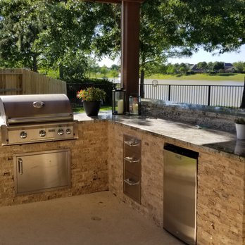 McKinney Custom Pools - custom outdoor kitchen! - General Contractors Near Me - Pearland, Texas