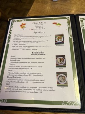 Menu photo 2 Fiesta Mexican Restaurant Jackson, WY