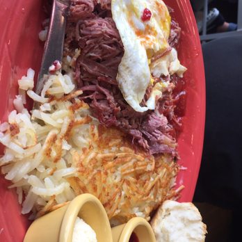 Biscuits Cafe - My dad ordered biscuits corn beef hash made from scratch and he loved it! He's a picky eater too - Cafes Near Me - Federal Way, Washington