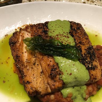 The Corner Office Restaurant + Martini Bar - Pepper Crusted Verlasso Salmon* - New American Near Me - Denver, Colorado