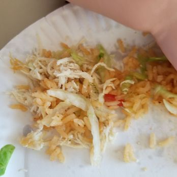 Casa Taquito - Literally a teaspoon full of chicken in their hard tacos! Very disappointing... - Mexican Near Me - Corona, California