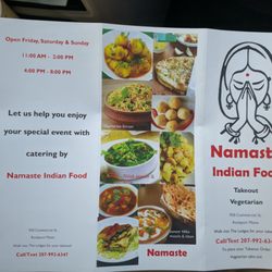 Namaste Indian Food - Menu