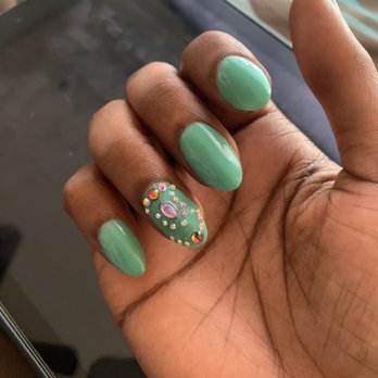 Nails by Ann - My natural nails with a powder dip. - Nail Salons Near Me - Houston, Texas