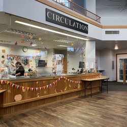 Franklin T Degroodt Memorial Library - Circulation counter/check out or return overdue books (items) here