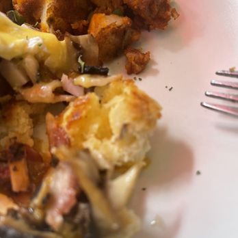 Red Umbrella Cafe - a plate of food and a fork - Breakfast & Brunch Near Me - Vancouver, British Columbia