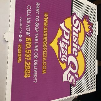 Susie Q’s Pizza - Box with the logo! - Pizza Near Me - Hayward, California Susie Q’s Pizza - Box with the logo! - Pizza Near Me - Hayward, California