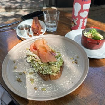 Glass & Vine - Avocado Toast Sweet Creamy Corn - New American Near Me - Miami, Florida Glass & Vine - Avocado Toast Sweet Creamy Corn - New American Near Me - Miami, Florida