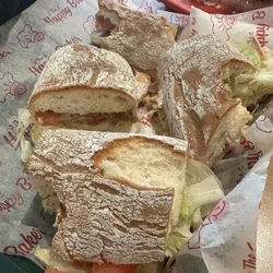 The Happy Baker - 12" Brie LT sandwich on gluten free bread