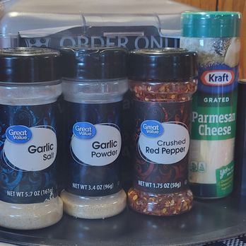 Best Way Pizza - Condiments on the tables -- some tables had more traditional glass containers. - Pizza Near Me - Ebensburg, Pennsylvania Best Way Pizza - Condiments on the tables -- some tables had more traditional glass containers. - Pizza Near Me - Ebensburg, Pennsylvania