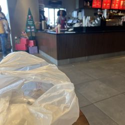 Starbucks - 15 minute wait for two grande lattes. But they were good.