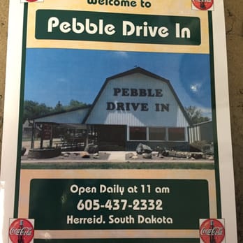 Pebble Drive In - a sign for pebble drive in - Breakfast & Brunch Near Me - Herreid, South Dakota Pebble Drive In - a sign for pebble drive in - Breakfast & Brunch Near Me - Herreid, South Dakota