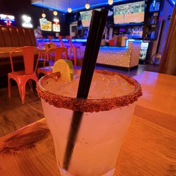 Pizzeria Bambinos - Margarita rimmed with Tajin - Pizza Near Me - Cathedral City, California Pizzeria Bambinos - Margarita rimmed with Tajin - Pizza Near Me - Cathedral City, California