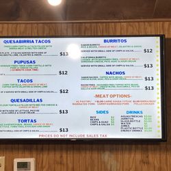 Sabor Latin Kitchen - Menu