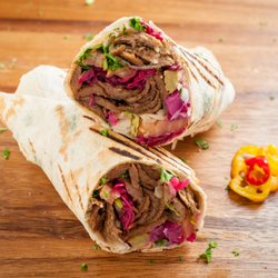 Jerusalem Shawarma - Beef Donair Wrap http://jerusalem-shawarma.ca/