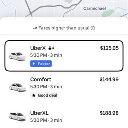 This is how greedy Uber has gotten $125 to go 25 miles and the Uber driver told me he only receives $35-$40 out of that.