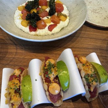 Telefèric Barcelona - Tuna Tacosand Burrata Bowl - Spanish Near Me - Roseville, California Telefèric Barcelona - Tuna Tacosand Burrata Bowl - Spanish Near Me - Roseville, California