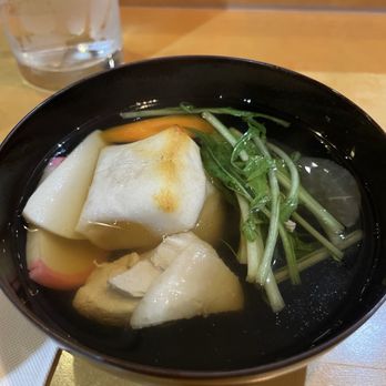 Kokoro Restaurant - Traditional Japanese new year soup: Mochi Soup - Japanese Near Me - San Diego, California Kokoro Restaurant - Traditional Japanese new year soup: Mochi Soup - Japanese Near Me - San Diego, California